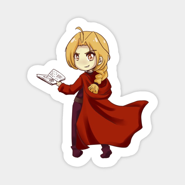 Edward Elric Sticker by uyuni